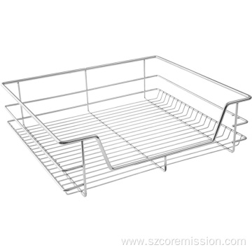 Steel Chrome Coated Pull Out Wire Storage Drawer